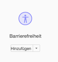 Screenshot Adobe Acrobat Werkzeug Barrierefreiheit