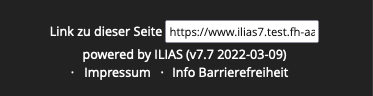 Screenshot: ILIAS-Link