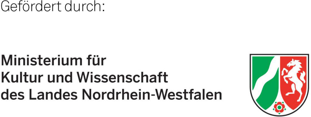 Grafik: Gefördert durch das Ministerium für Kultur und Wissenschaft des Landes Nordrhein-Westfalen